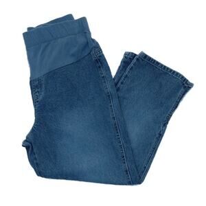 Motherhood Maternity Cropped Jeans Size Medium Blue